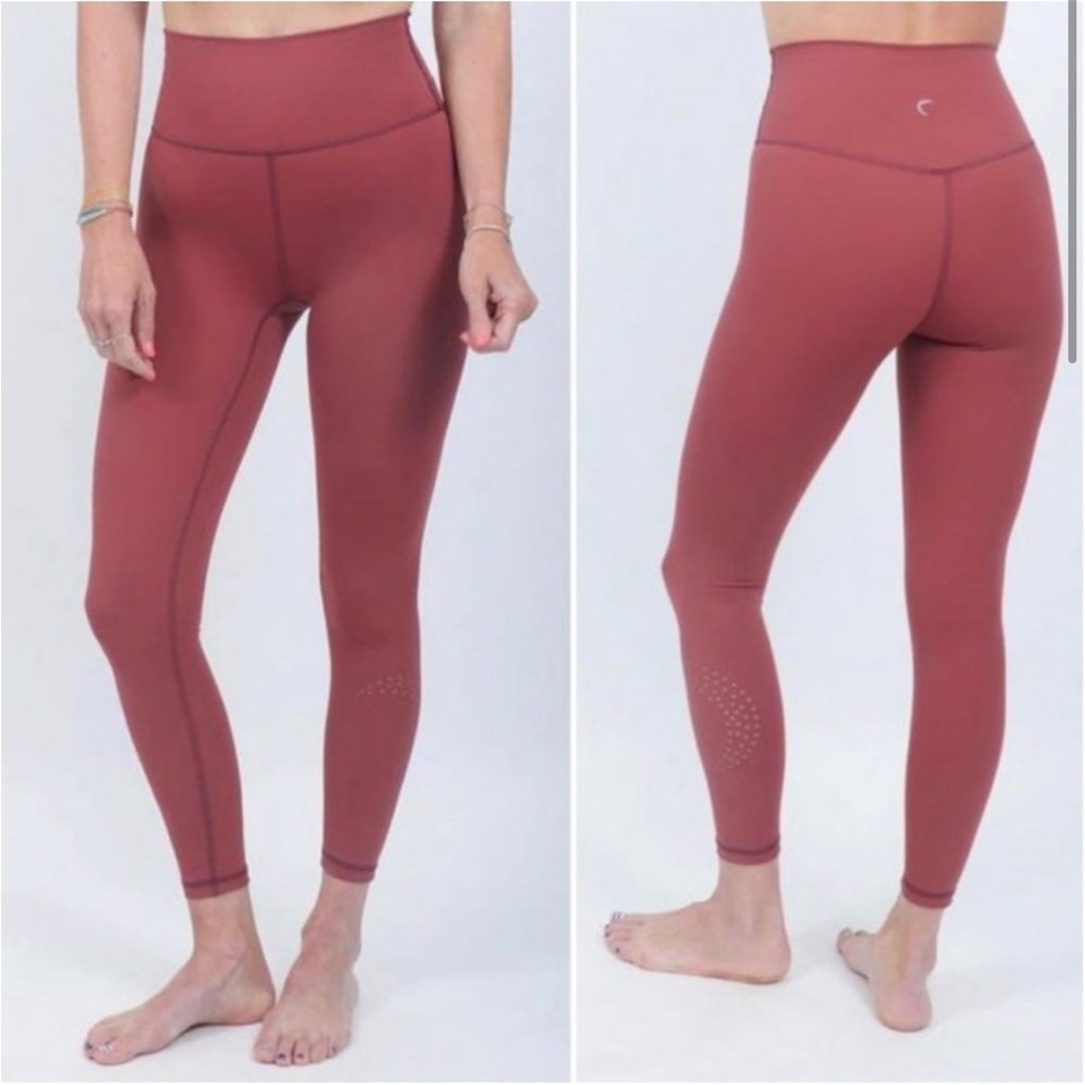 ZYIA active Brilliant Red Pear Moon Leggjngs 6-8